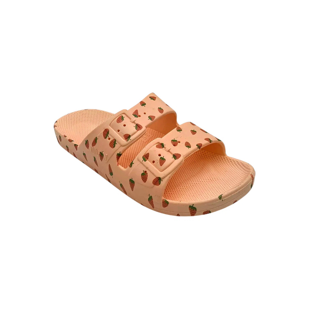 Freedom Moses Women's Moses Two Band Slides Tuti Baby - Medium
